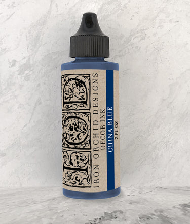 China Blue 2 oz Decor Ink - IOD - Iron Orchid Designs
